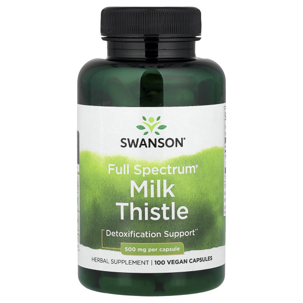 Розторопша Swanson (Milk Thistle) 500 мг 100 капсул