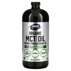 NOW Foods, Sports, органічна олія з MCT, 14 г, 946 мл