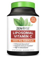 Ліпосомальний вітамін C, Vitamin C, Zenwise Health, 1500 мг, 180 веганських капсул