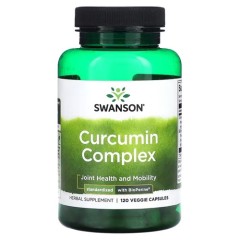Комплекс куркуміну стандартизований з BioPerine Swanson (Curcumin Complex) 120 капсул