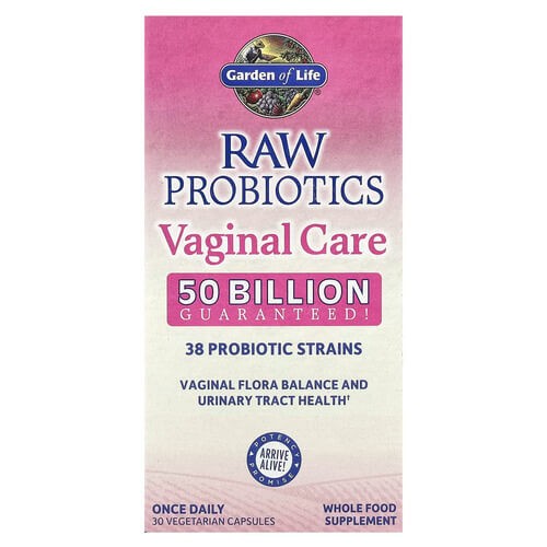 Пробиотики для влагалищной микрофлоры Garden of Life (RAW Probiotics Vaginal Care) 30 растительных капсул