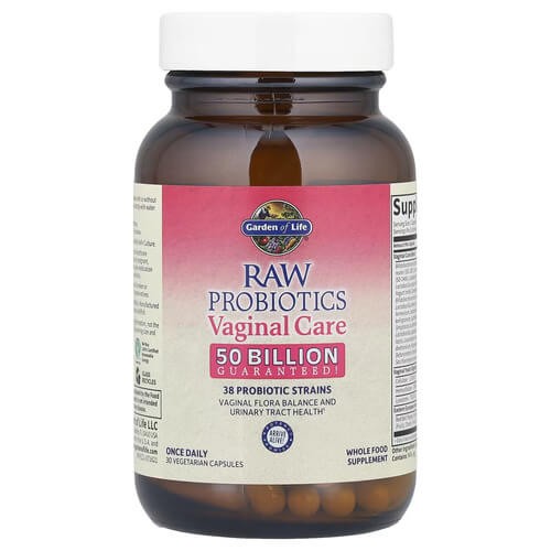 Пробиотики для влагалищной микрофлоры Garden of Life (RAW Probiotics Vaginal Care) 30 растительных капсул