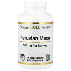 California Gold Nutrition, мака перуанська, 500 мг, 240 рослинних капсул