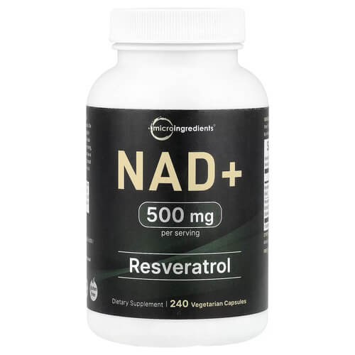 Нікотинамід аденін динуклеотид Micro Ingredients (NAD+) 240 рослинних капсул