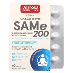 S-Аденозилметіонін 200 Jarrow Formulas (SAM-e 200) 200 мг 60 таблеток