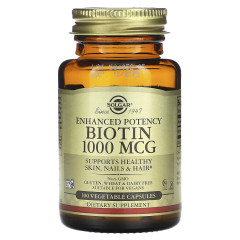 Біотин Solgar (Biotin) 1000 мкг 100 капсул
