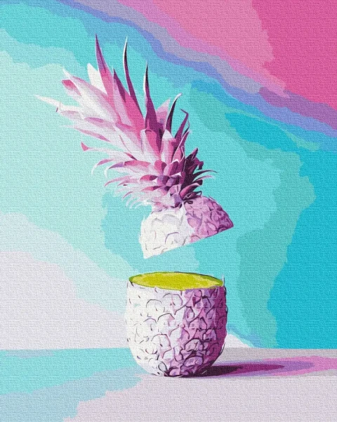Картина за номерами Частинка ананаса  Brushme 40x50