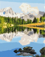 Картина за номерами Гірське дзеркало  Brushme 40x50