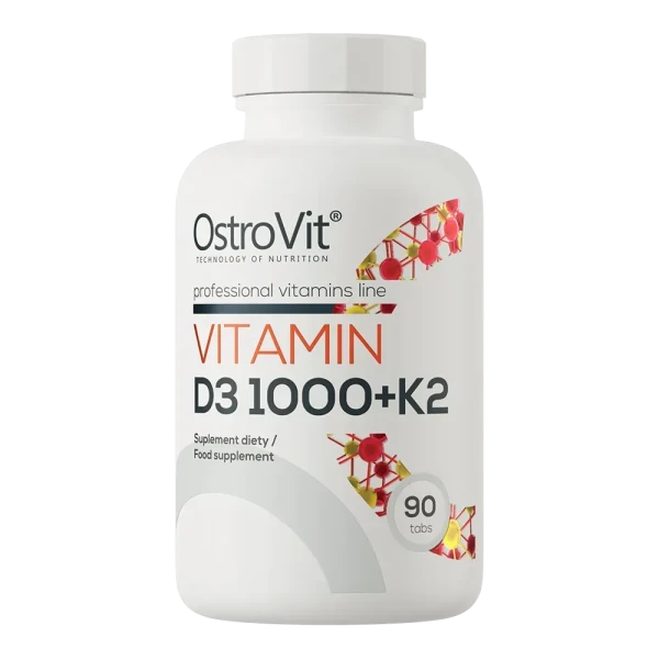 Витамин D3 Ostrovit 1000+K2 Vitamin D3 1000+K2 90 таблеток