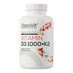 Вітамін D3 Ostrovit 1000+K2 Vitamin D3 1000+K2 90 таблеток