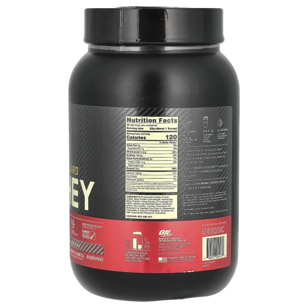 Optimum Nutrition, Gold Standard 100% Whey, сироватковий протеїн, екстремально молочний шоколад, 907 г (2 фунти)