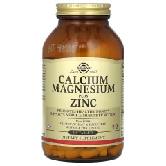 Кальцій магній і цинк Solgar (Calcium Magnesium Zinc) 250 таблеток