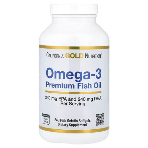 Омега-3 California Gold Nutrition (Omega-3) 240 жидких капсул
