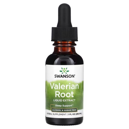 Валеріана рідкий екстракт Swanson (Valerian Root Liquid Extract) 29.6 мл