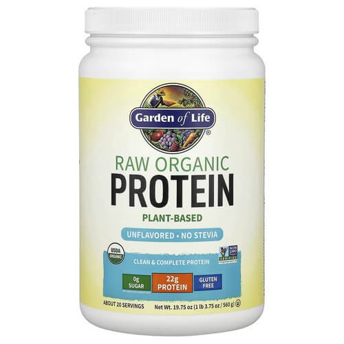 Органический необработанный протеин Garden of Life (RAW Organic Protein) 560 г