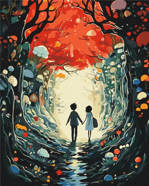Картина за номерами Казка для двох  Brushme 48x60