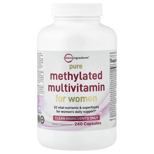 Мультивітаміни для жінок Micro Ingredients (Methylated Multivitamin For Women) 240 капсул