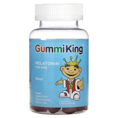 Мелатонін для дітей GummiKing (Melatonin for Kids) 60 жувальних мармеладок зі смаком полуниці