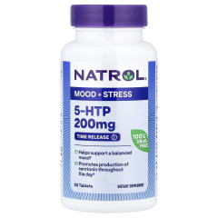5-HTP 5-Гідрокситриптофан максимальна сила Natrol (5-HTP Mood&amp;Stress) 200 мг 30 таблеток