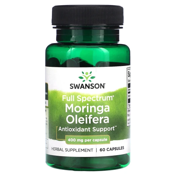 Моринга Swanson (Moringa Oleifera) 400 мг 60 капсул