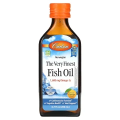 Риб'ячий жир (Fish Oil) 1600 мг 200 мл зі смаком апельсину