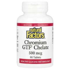 Хелат хрому з фактором толерантності до глюкози (Chromium GTF chelate) 500 мкг 90 таблеток