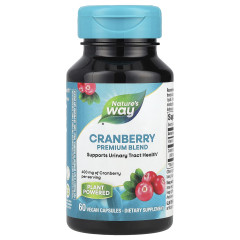 Журавлина суміш преміальної якості Nature's Way (Cranberry) 60 веганських капсул