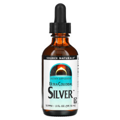 Колоїдне срібло ультра, Colloidal Silver, Source Naturals, 10 PPM, 59.14 мл.