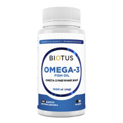 Омега-3 риб'ячий жир, Omega-3 Fish Oil, Biotus, 120 капсул