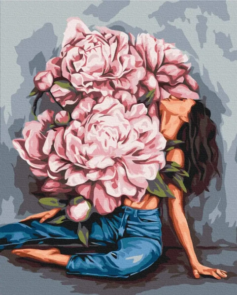 Картина за номерами Вир піонів © Mykhailyshyna Daria  Brushme 48x60