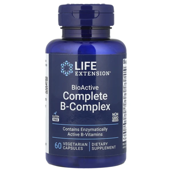 В-комплекс витаминов Life Extension (BioActive B-Complex) 60 капсул