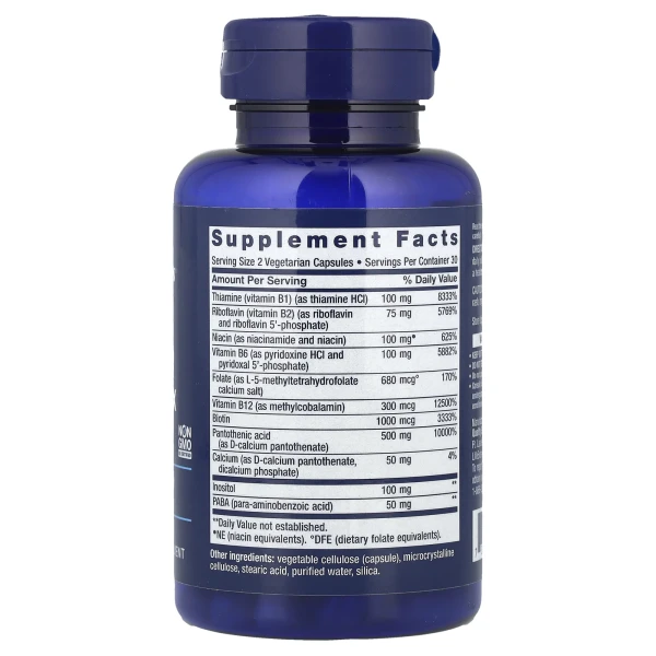В-комплекс витаминов Life Extension (BioActive B-Complex) 60 капсул