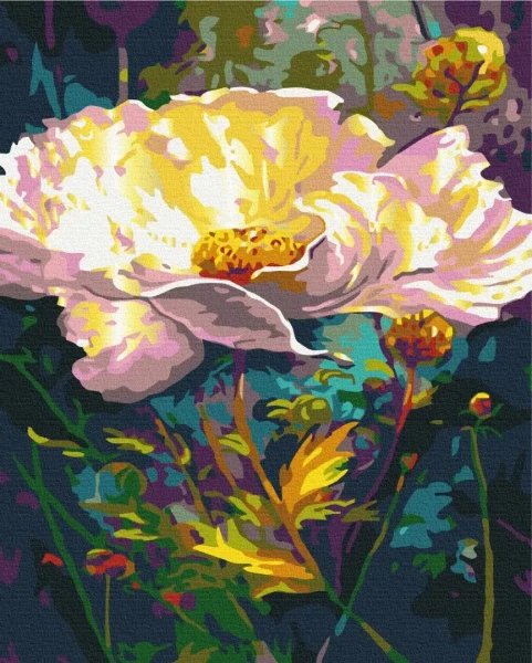 Картина за номерами Казкова квітка  Brushme 48x60