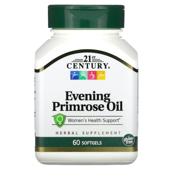 Олія вечірньої примули 21st Century (Evening Primrose Oil) 500 мг 60 капсул