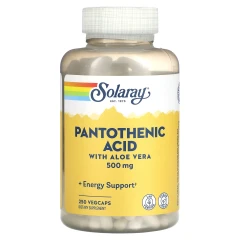 Пантотеновая кислота Solaray (Pantothenic acid) 500 мг 250 капсул