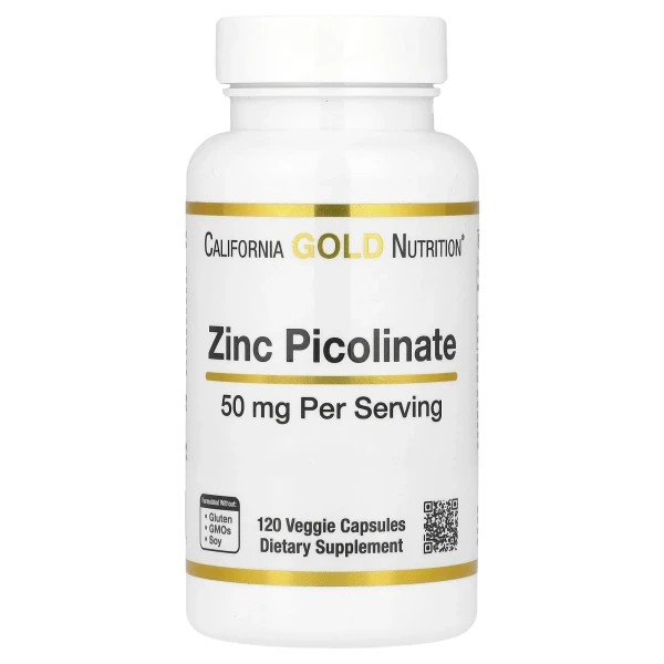 Піколінат цинку (Zinc Picolinate) 50 мг 120 капсул