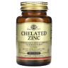 Хелат цинка Solgar (Chelated Zinc) 22 мг 100 таблеток