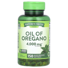 Олія орегано Nature's Truth (Oil Of Oregano Vitamins) 2000 мг 150 гелевих капсул швидкого вивільнення