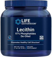 Лецитин, Lecithin, Life Extension, 454 г
