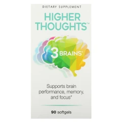 Natural Factors, 3 Brains, Higher Thoughts, 90 капсул