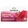Органический чай из цветов гибискуса Swanson (Organic Hibiscus Flower Tea) 20 пакетиков