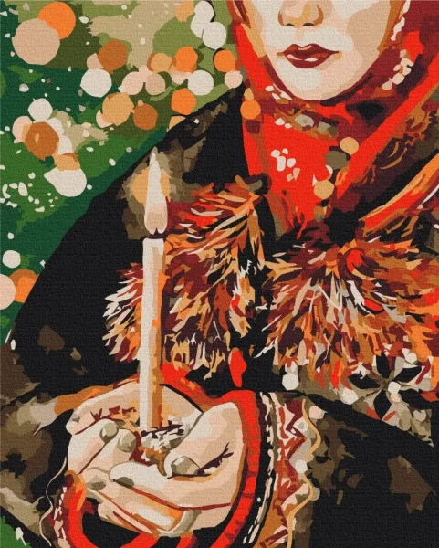 Картина за номерами Різдвяна свічка © Каріна Зіміна  Brushme 48x60
