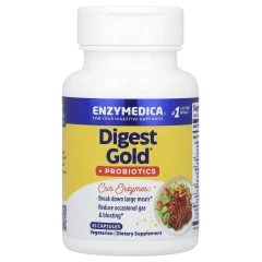 Ферменти для травлення з пробіотиками Enzymedica (Digest Gold® + Probiotics) 45 капсул