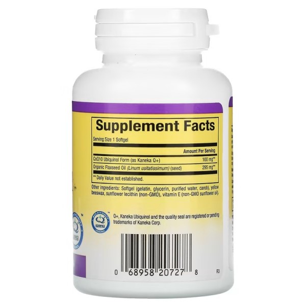 Убіхінол активний CoQ10 100 мг Natural Factors (Ubiquinol Active CoQ10) 30 капсул