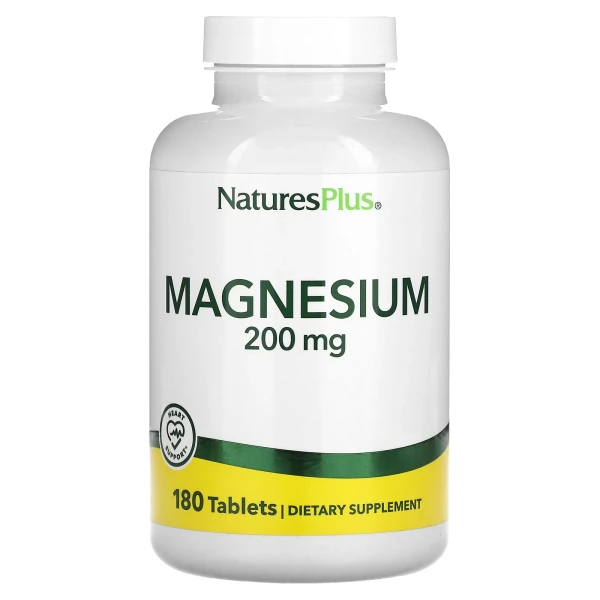 Магній NaturesPlus (Magnesium) 200 мг 180 таблеток