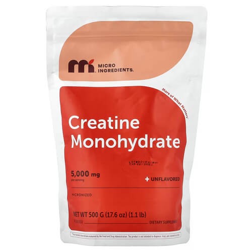 Креатин моногідрат Micro Ingredients (Creatine Monohydrate Powder) 500 г