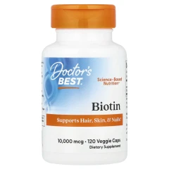 Біотин Doctor's Best (Biotin) 10000 мкг 120 капсул