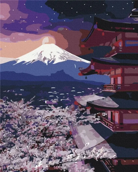 Картина за номерами Гора Фудзі  Brushme 40x50