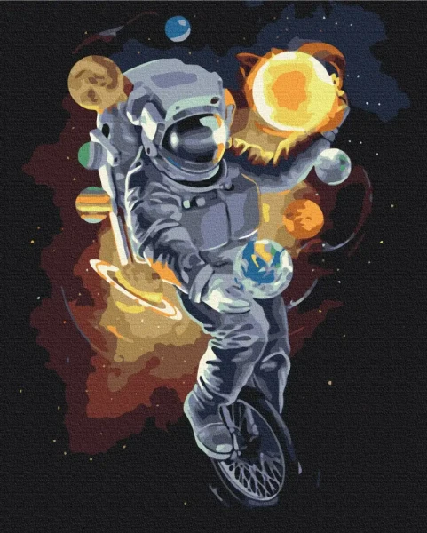 Картина за номерами Космічний жонглер  Brushme 48x60
