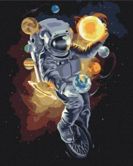 Картина за номерами Космічний жонглер  Brushme 48x60
